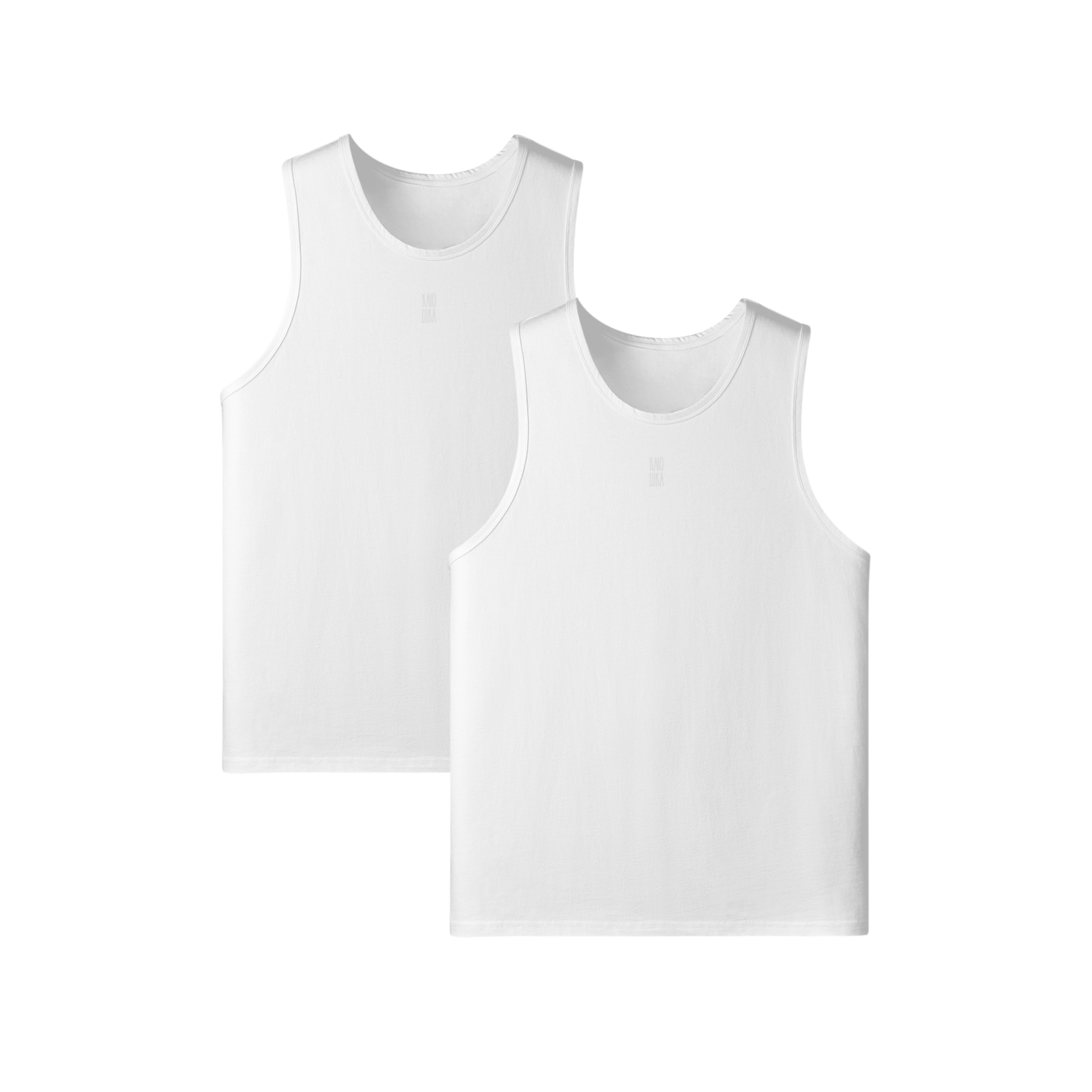 Sleevess Top Pack-2 | Blanc